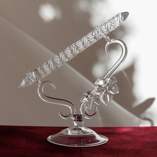 クリア うねり ガラスペン BUNGUBOX x Synchronicity Glass Art