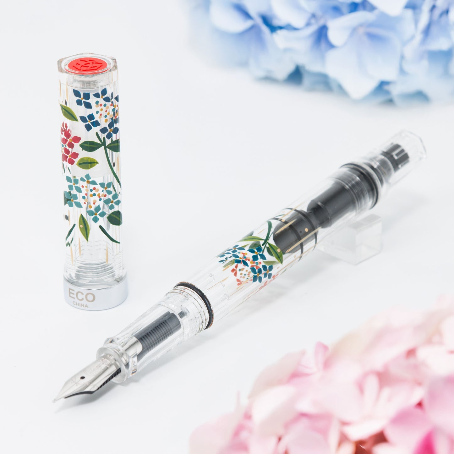 紫陽花 輪島蒔絵万年筆 TWSBI ECO