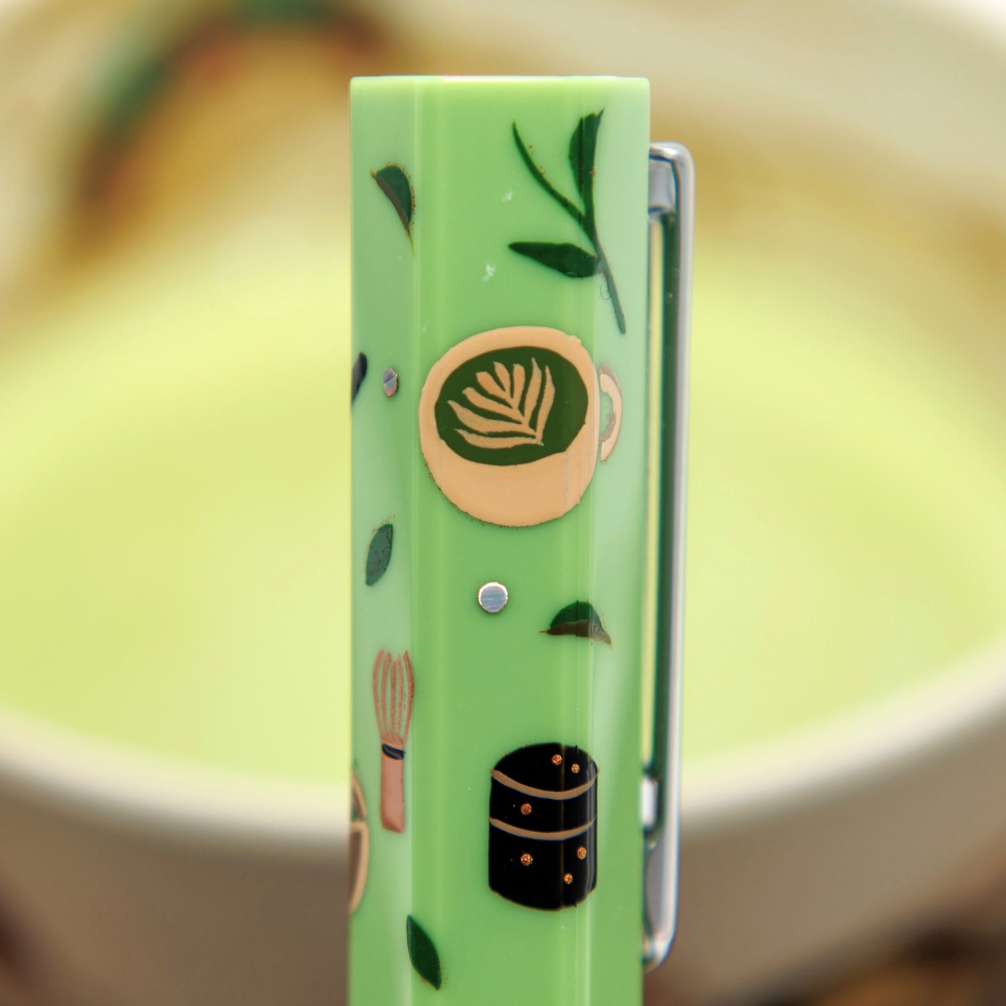 抹茶ラテ 輪島蒔絵万年筆 TWSBI ECO