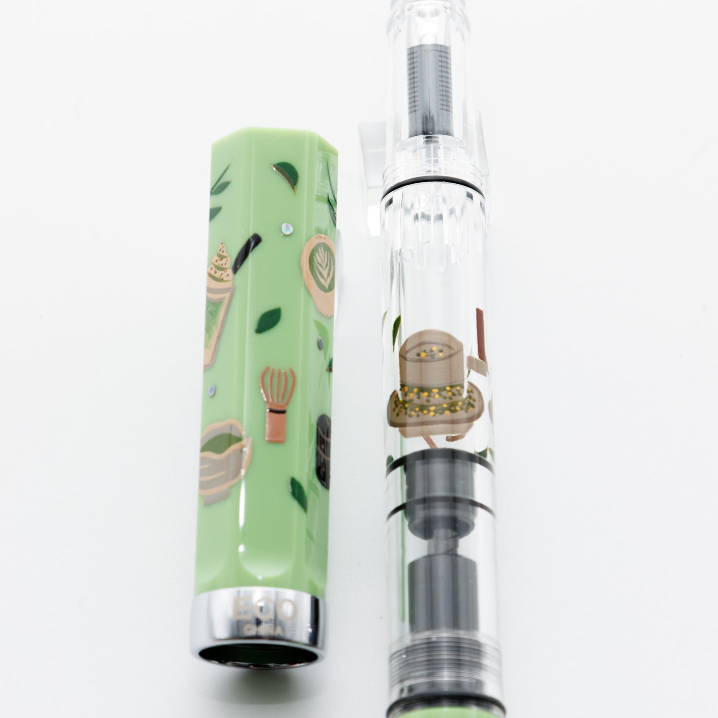 抹茶ラテ 輪島蒔絵万年筆 TWSBI ECO