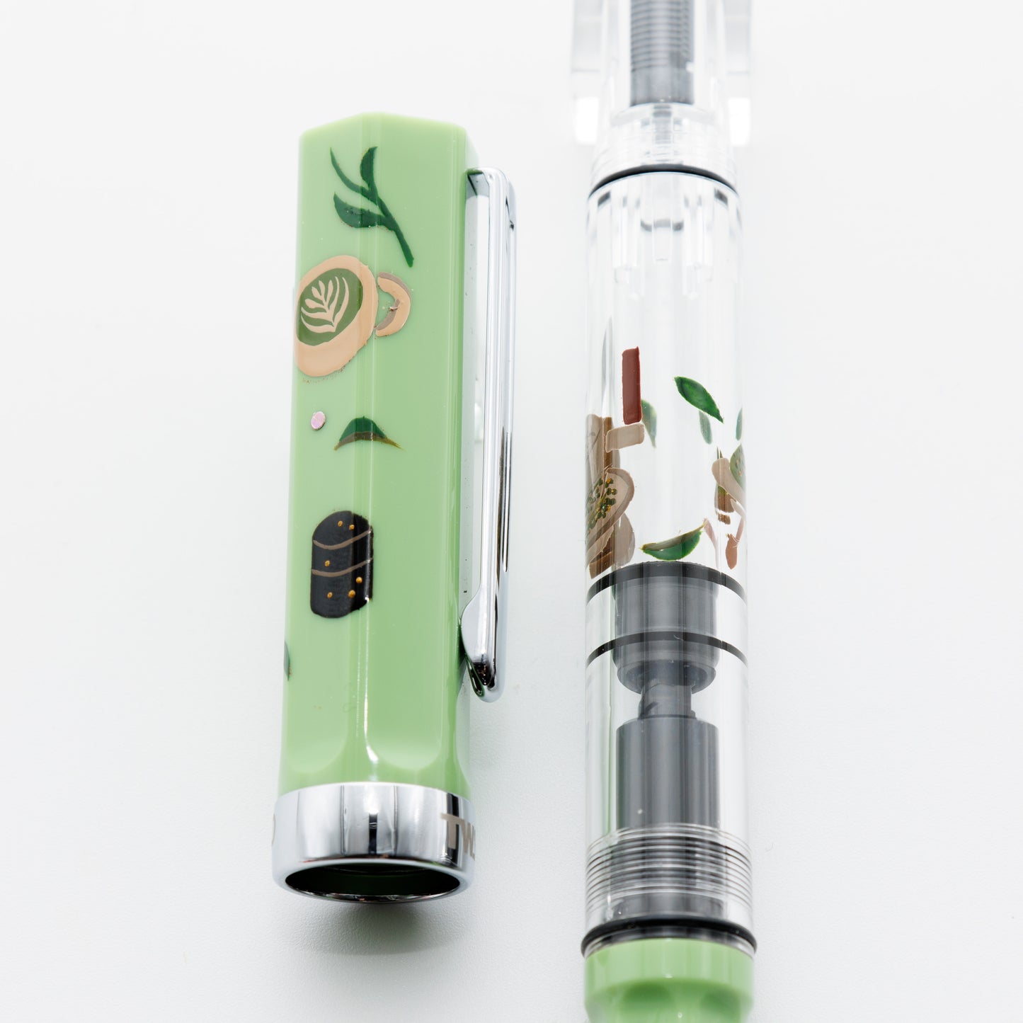 抹茶ラテ 輪島蒔絵万年筆 TWSBI ECO