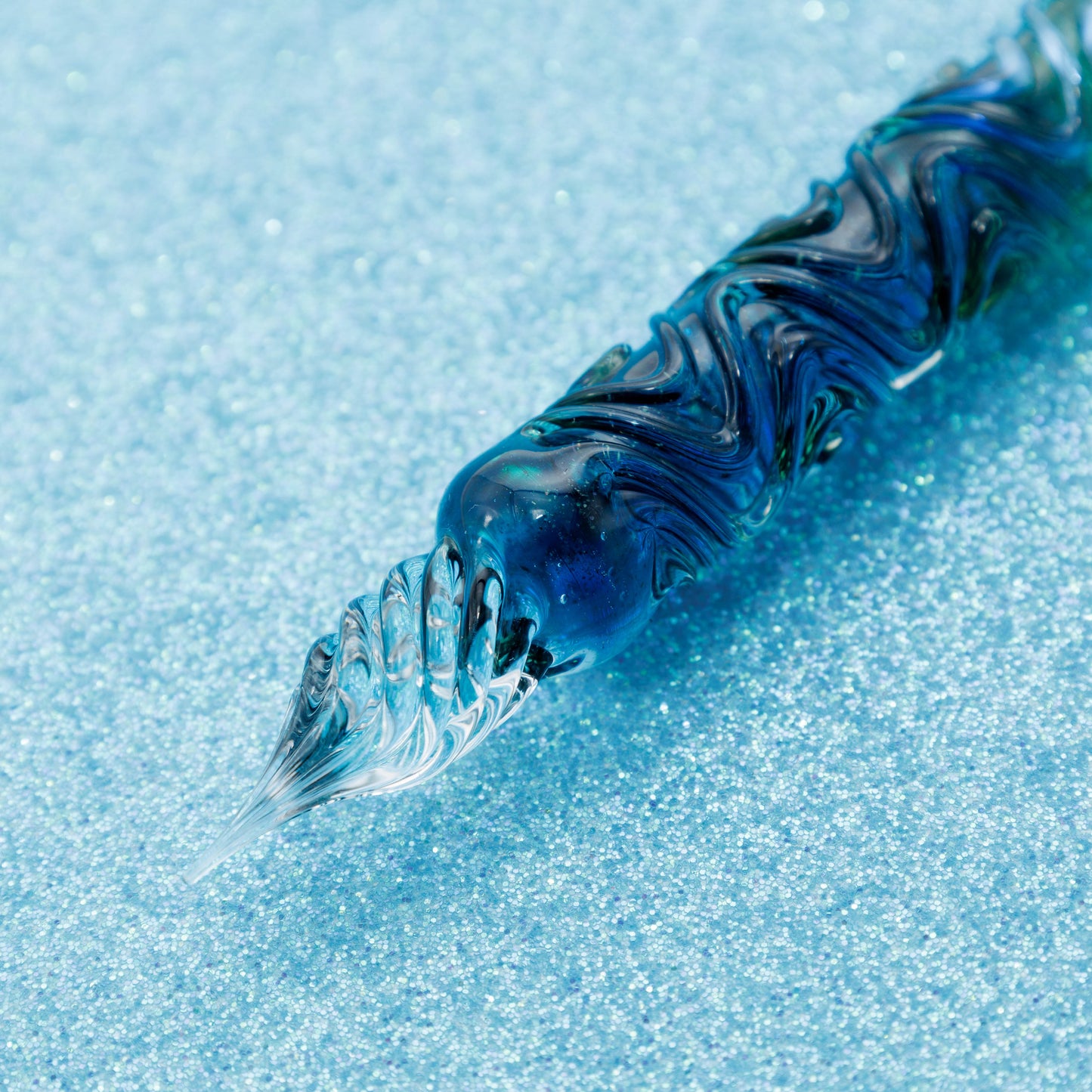 Blue Marine swell glass pen, BUNGUBOX x Synchronicity Glass Art