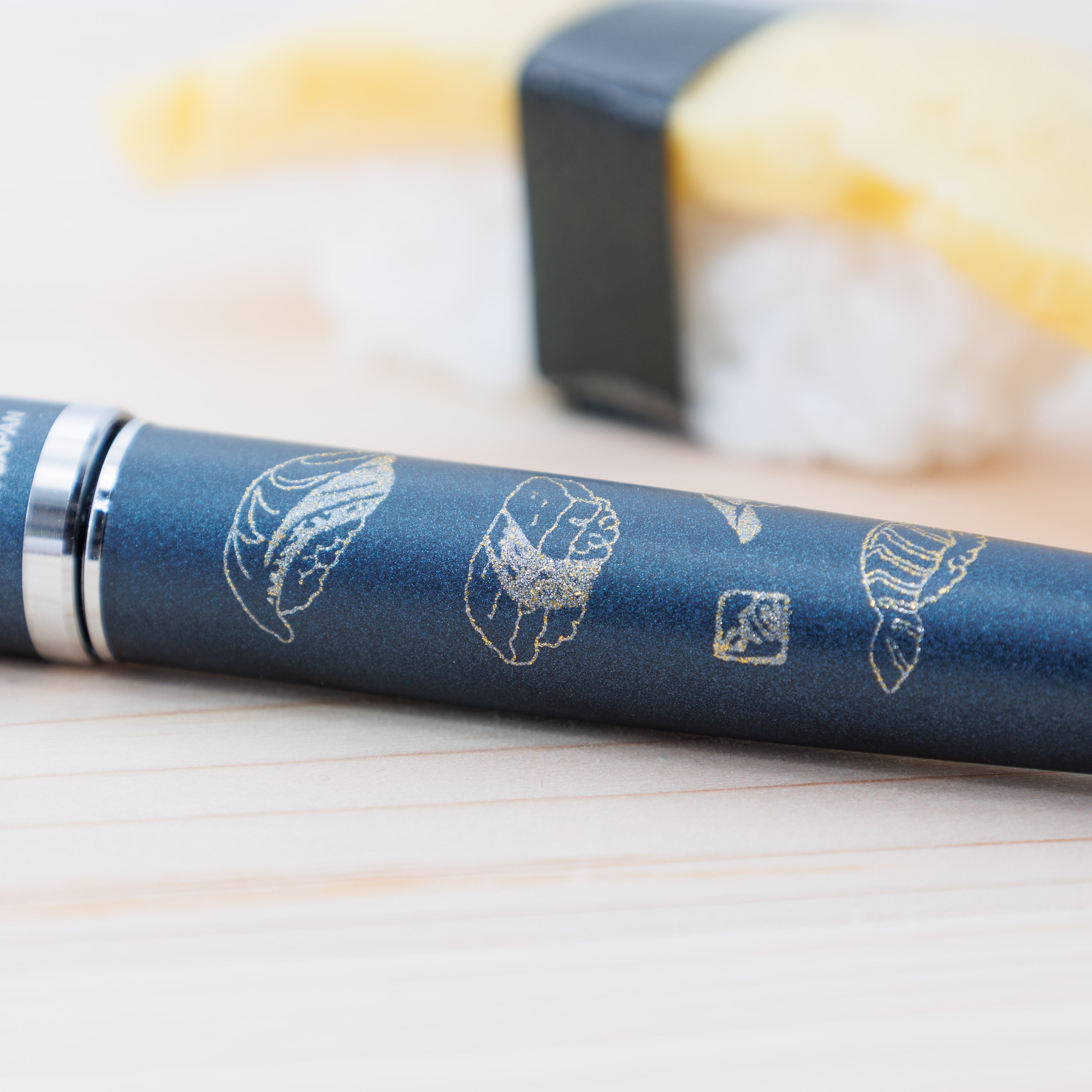 プロ寿司オン 近代蒔絵万年筆 BUNGUBOX x プラチナ万年筆