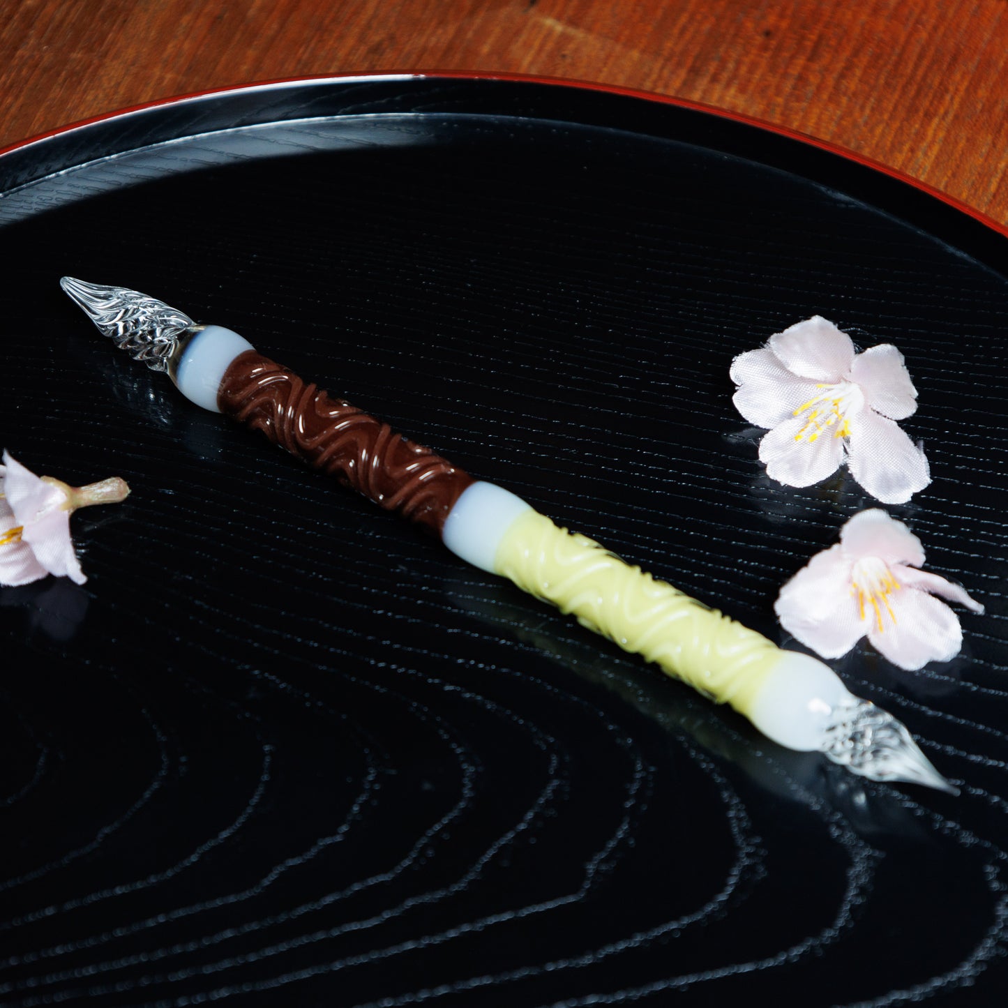 MATCHA ZENZAI 二刀流ガラスペン BUNGUBOX x Synchronicity Glass Art