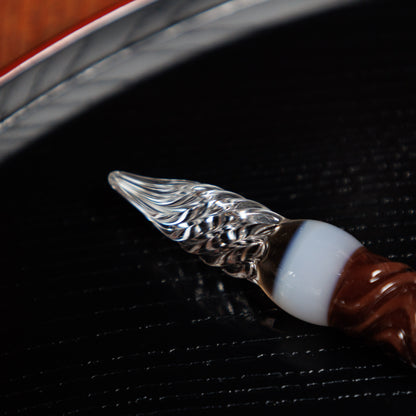 MATCHA ZENZAI 二刀流ガラスペン BUNGUBOX x Synchronicity Glass Art