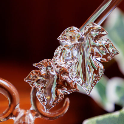 蔦の葉 ペンスタンド 万年筆用 BUNGUBOX x 硝子工房アドック