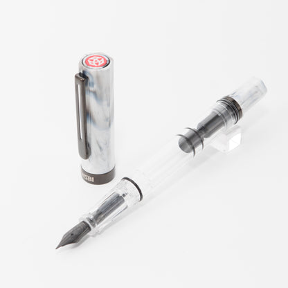 TWSBI ECO Carrara with Onyx Fountain Pen