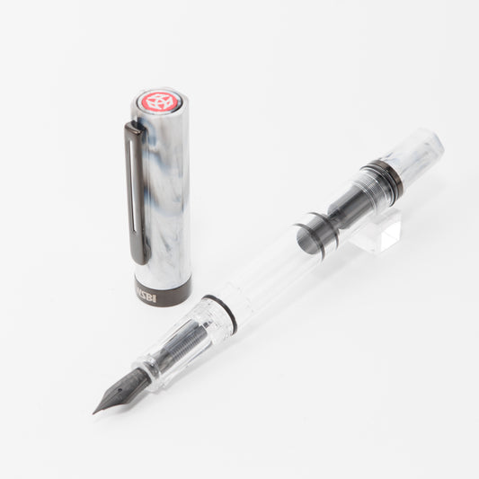 TWSBI ECO Carrara with Onyx Fountain Pen