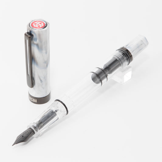 TWSBI ECO Carrara with Onyx Fountain Pen