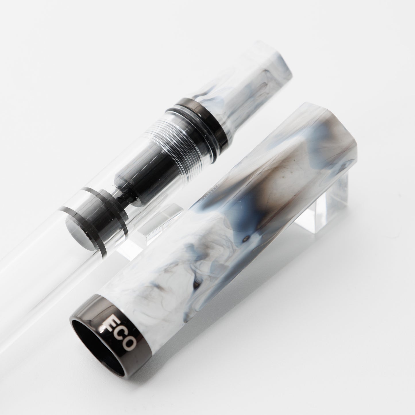 TWSBI ECO Carrara with Onyx Fountain Pen