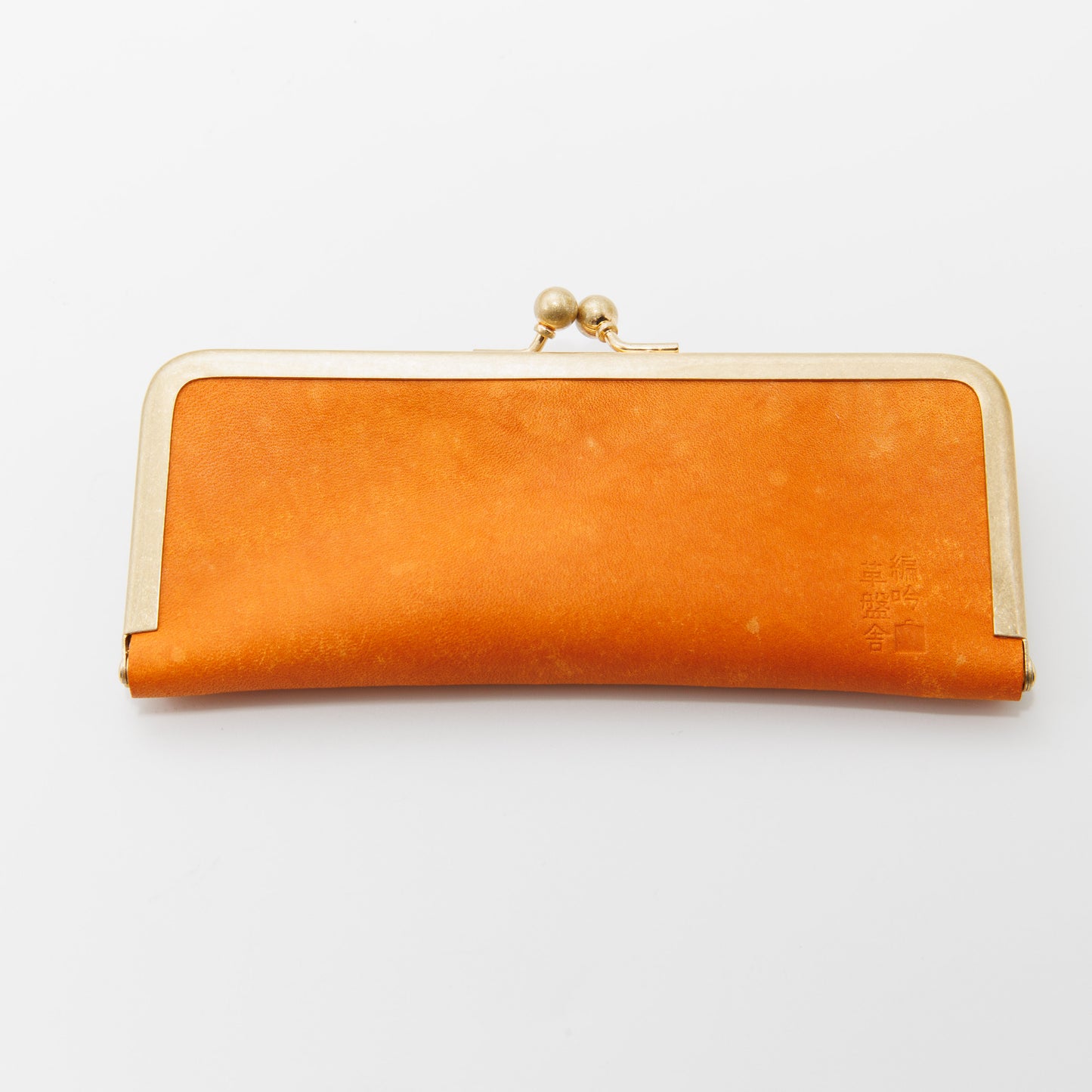 アルルのひまわり 口金ペンケース ショート2本挿 BUNGUBOX x 編吟革盤舎