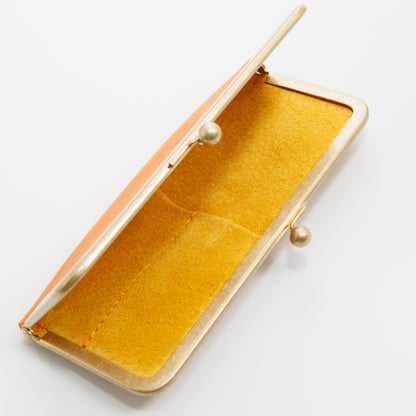 アルルのひまわり 口金ペンケース ショート2本挿 BUNGUBOX x 編吟革盤舎