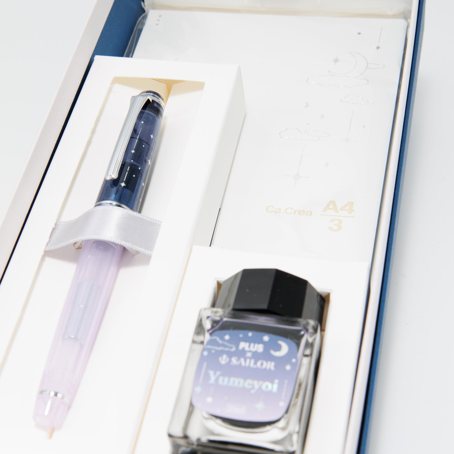 PLUS x SAILOR カ.クリエ プレミアムクロス×万年筆 夢宵限定セット