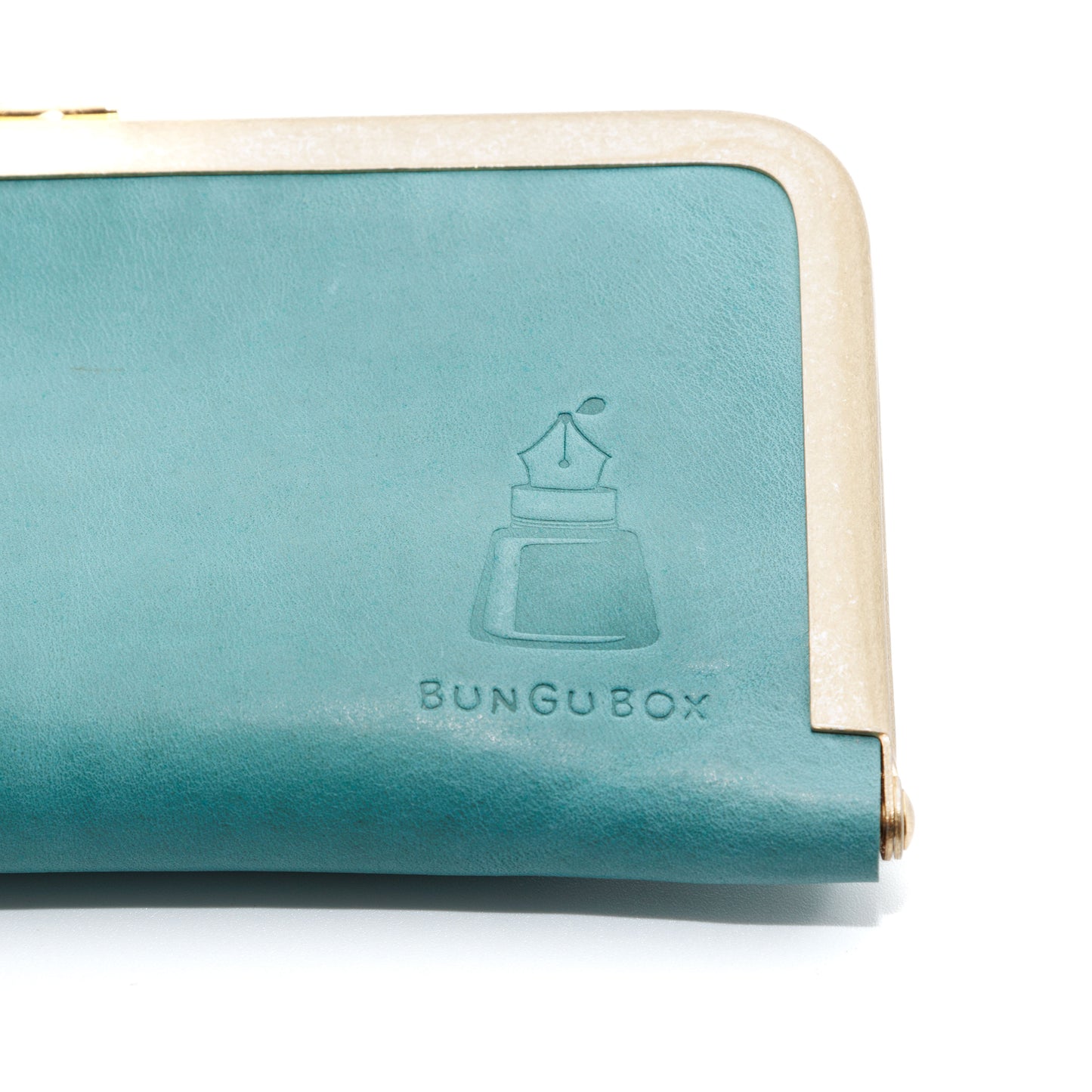 アーモンドブロッサム 口金ペンケース ショート2本挿 BUNGUBOX x 編吟革盤舎