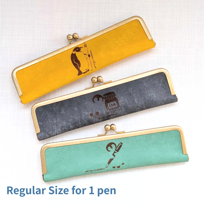 Penguin Kaban-sha Pen Case for 1 Regular-Size Pen, Penguin Mark