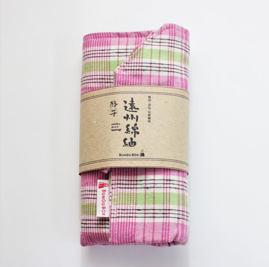 [BUNGUBOX] Enshu Cotton Pen Roll "Cherry Blossom Tea"