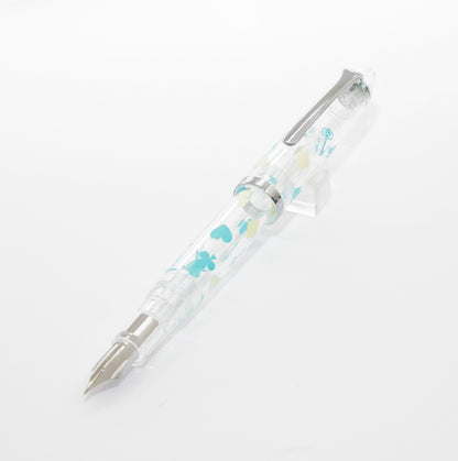 [BUNGUBOX] Original Fountain Pen "Alice in Wonderland" (White & Blue)