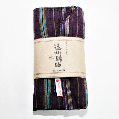 [BUNGUBOX] Enshu Cotton Pen Roll "Kikyo" (Bellflower)