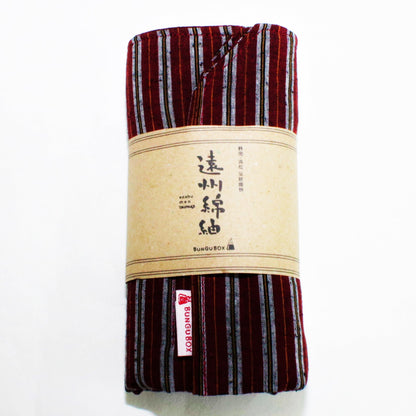 [BUNGUBOX] Enshu Cotton Pen Roll "Ichijiku" (Fig)