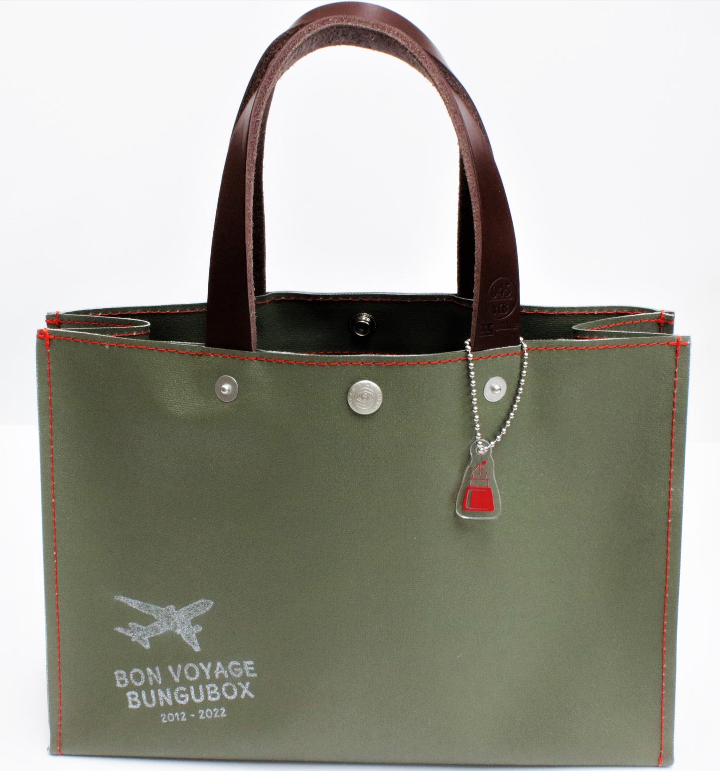 [Yokohama Canvas Bag x BUNGUBOX] Container Tote Bag mini "Bon Voyage"