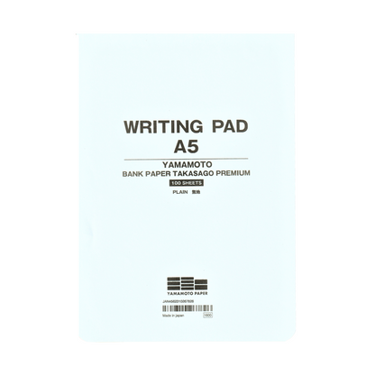 [Yamamoto Paper] Writing Pad A5 "Bank Paper TAKASAGO Premium"